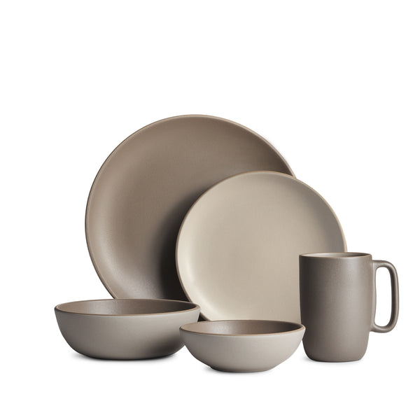 The essentials meal set grey / sage green