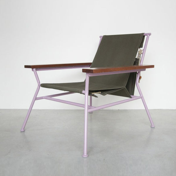 Wood and canvas online chair