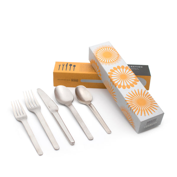 Heath Flatware Muir Flatware in Amber (5 Piece Setting) – Heath Ceramics