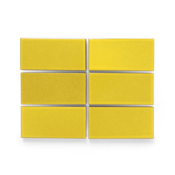 Heath Ceramics G44 Bright Yellow Tile Sample