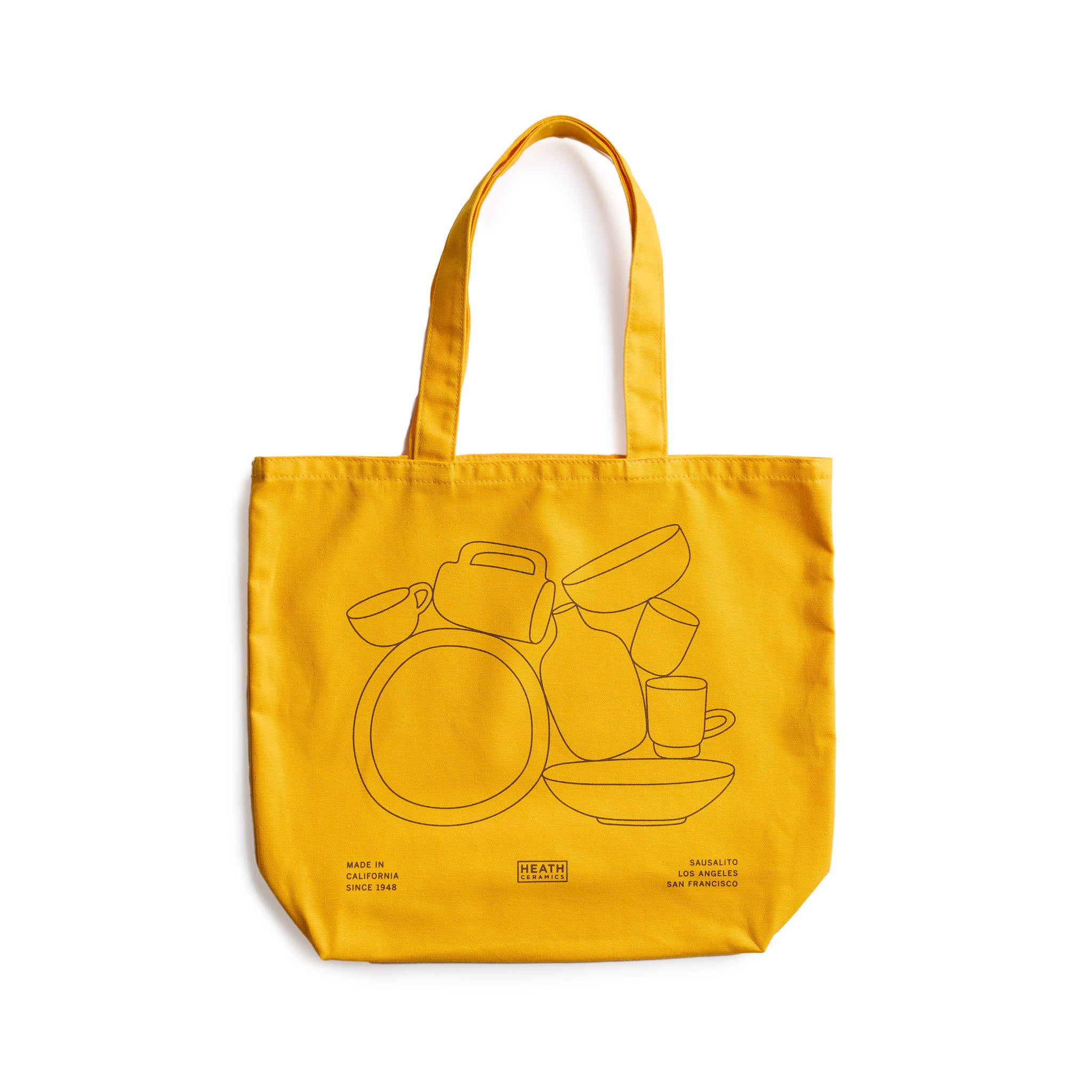 Dinnerware Tote in Yellow Zoom Image 1