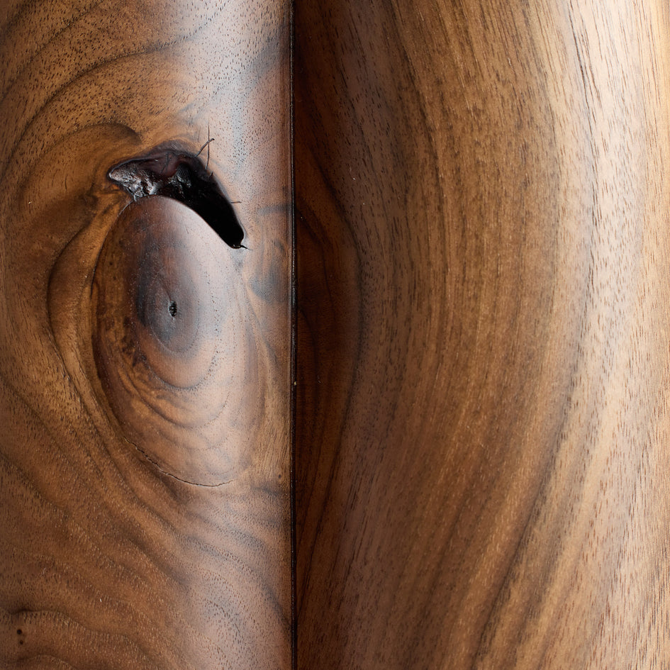 Five-Leaf Clover Pedestal Stump in Walnut Image 2