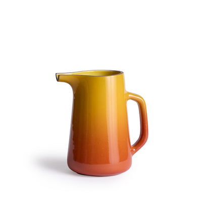 Large Pitcher in Zinnia and Sunflower Gloss