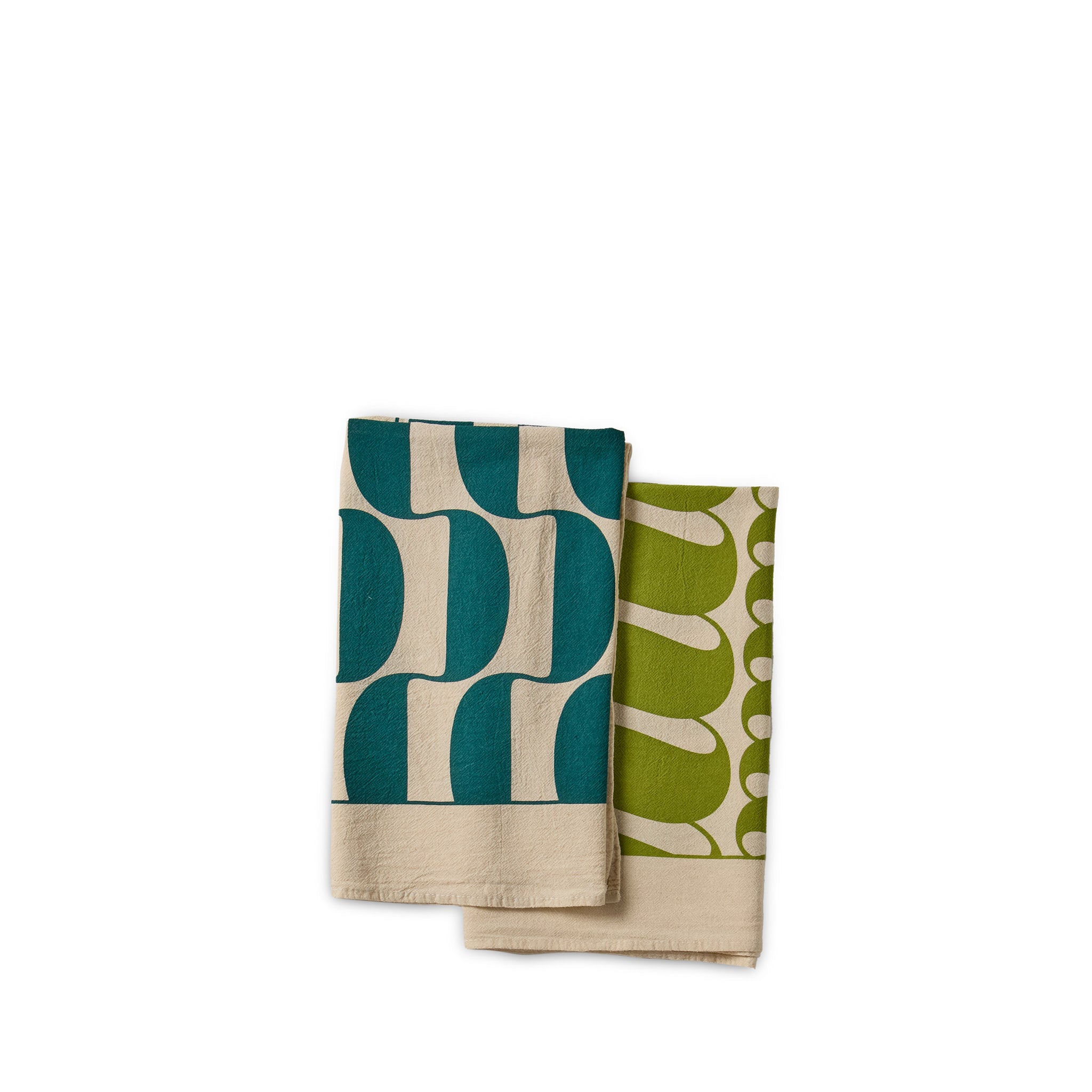 Tea Towels in Seto Shade and Tule Shade (Set of 2) Zoom Image 1