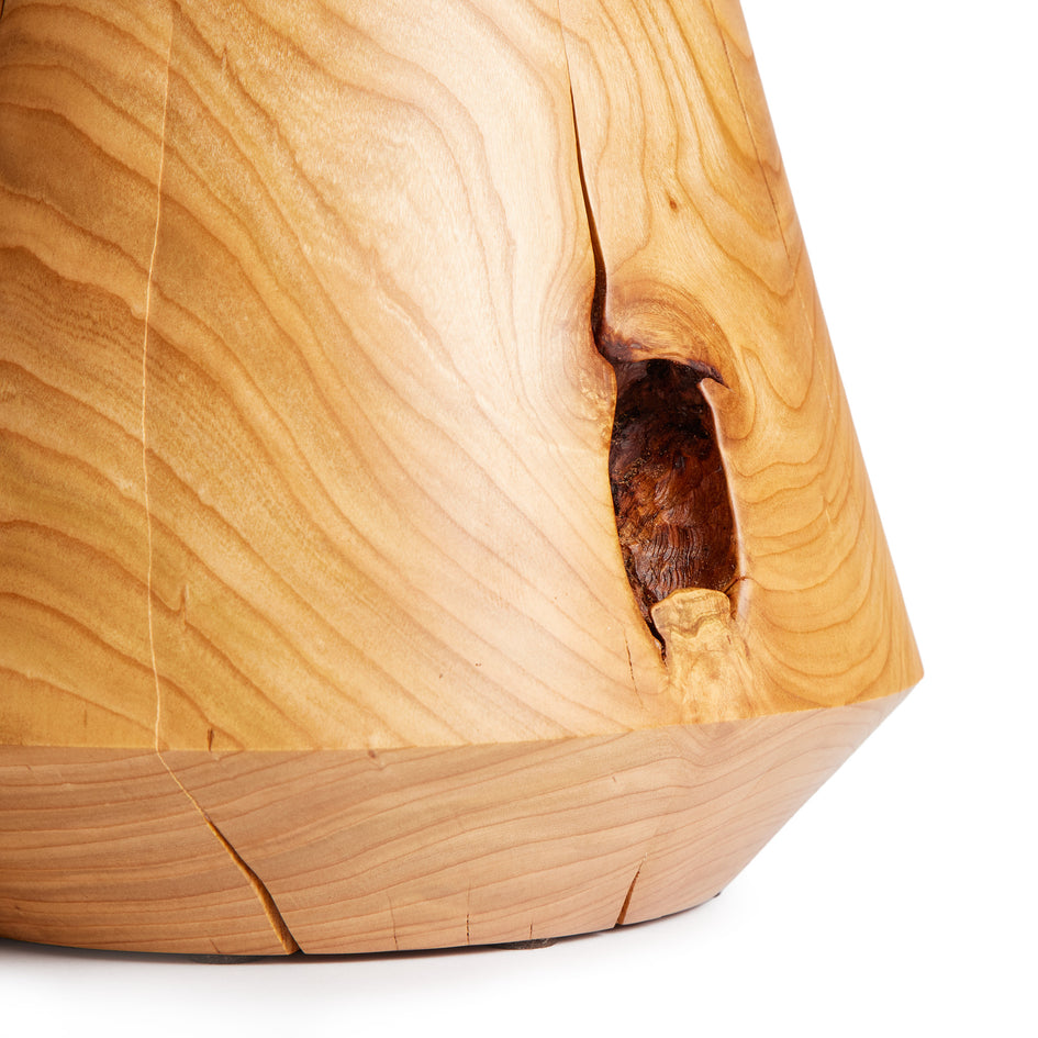 Six-Sided Facet Pedestal Stump in Cherry Image 2