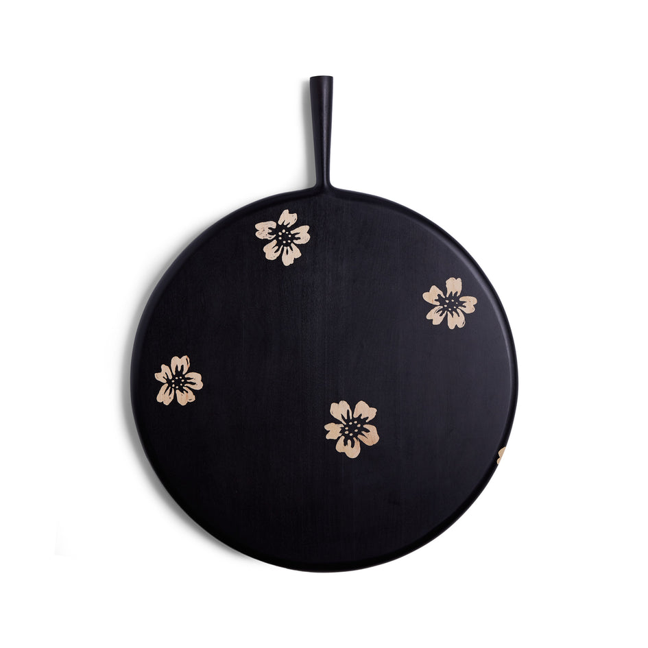 16" Circle Cutting Board in Floral Image 1