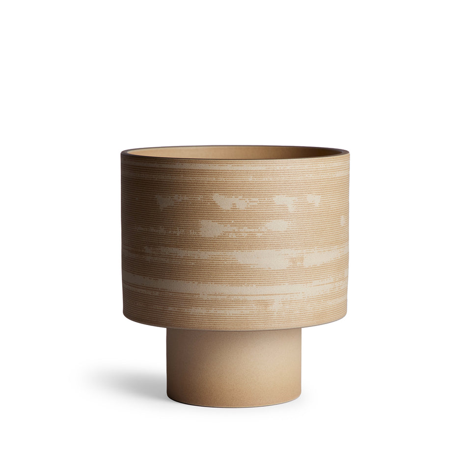 Stack Wide Table Lamp in Hickory and Barley Image 1