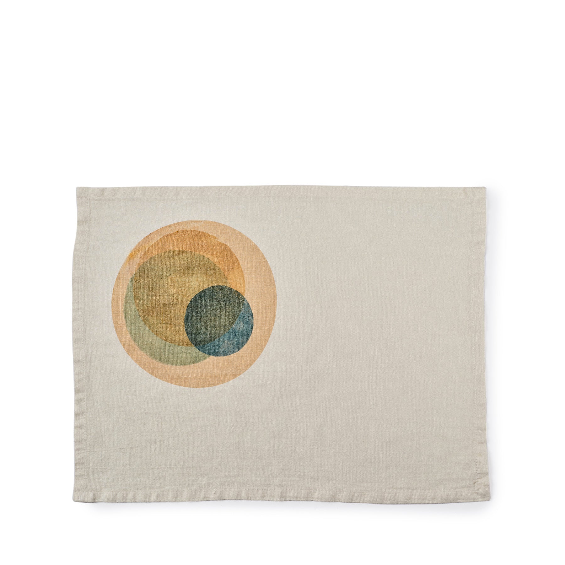 Tela Linen Placemat Macchiato in Jade Green (Set of 2) Zoom Image 1