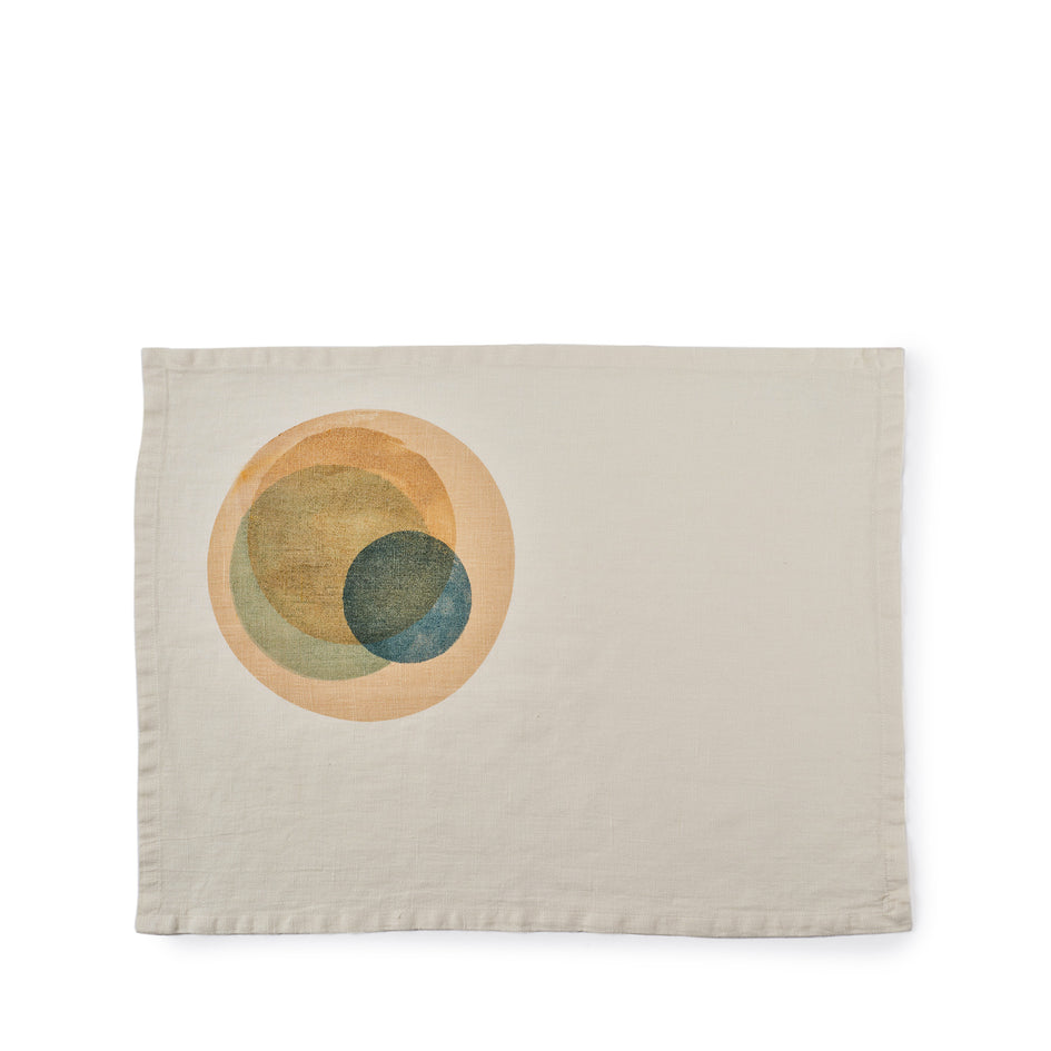 Tela Linen Placemat Macchiato in Jade Green (Set of 2) Image 1