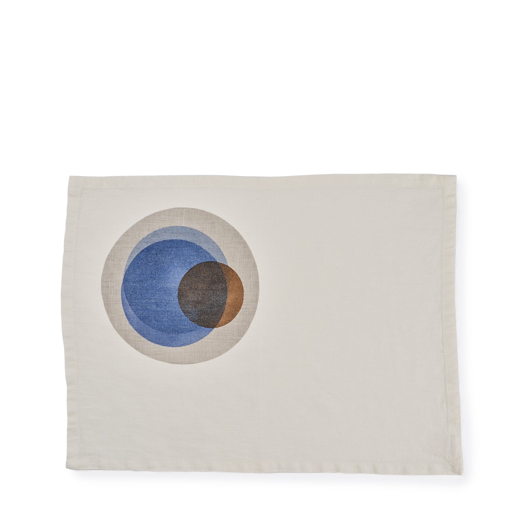 Tela Linen Placemat Macchiato in Distant Blue (Set of 2) Zoom Image 1