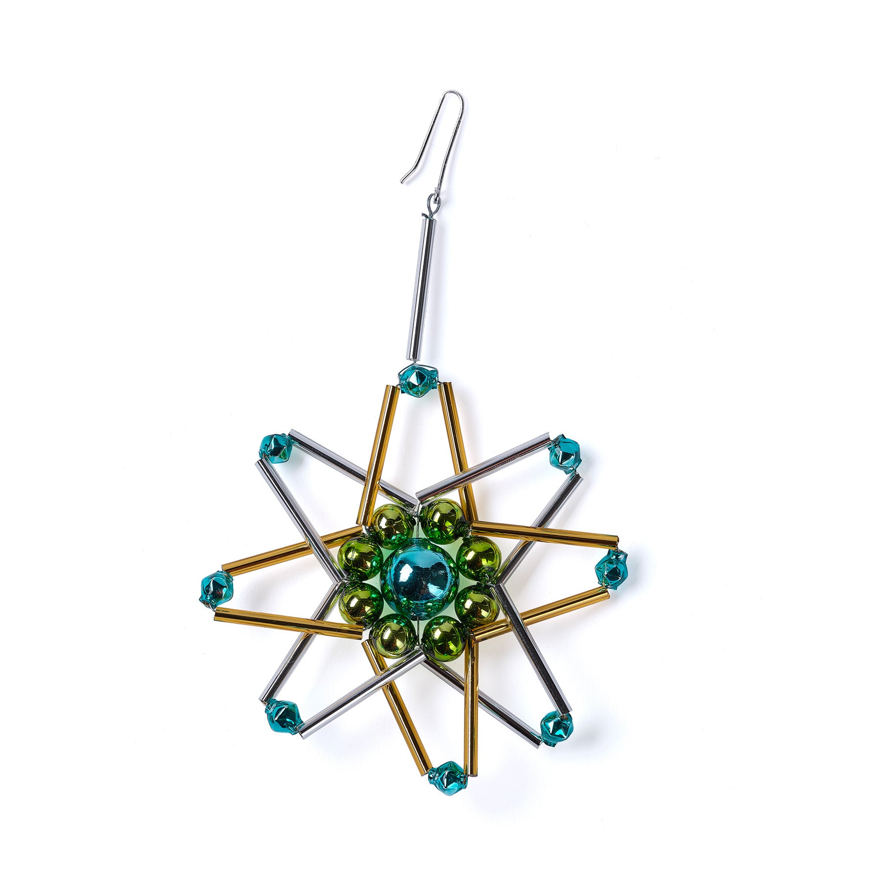 Star Ornament in Gold/Silver/Green/Blue Zoom Image 1