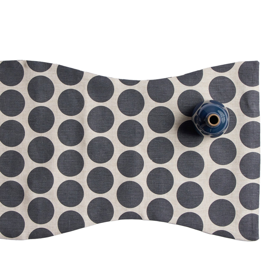 Table Runner in Deep Sea Blue Image 1