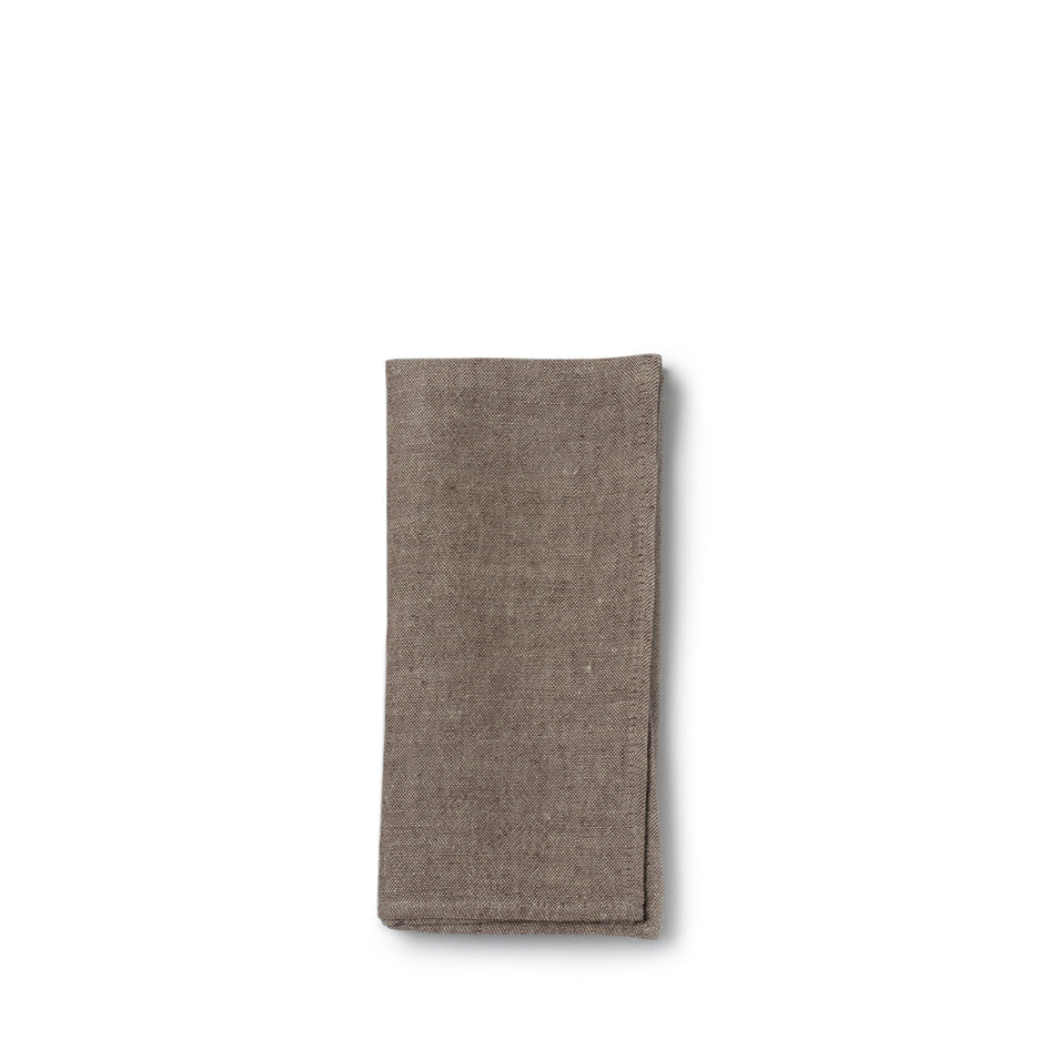 Hopsack Napkins in Warm Grey (Set of 2) Image 1