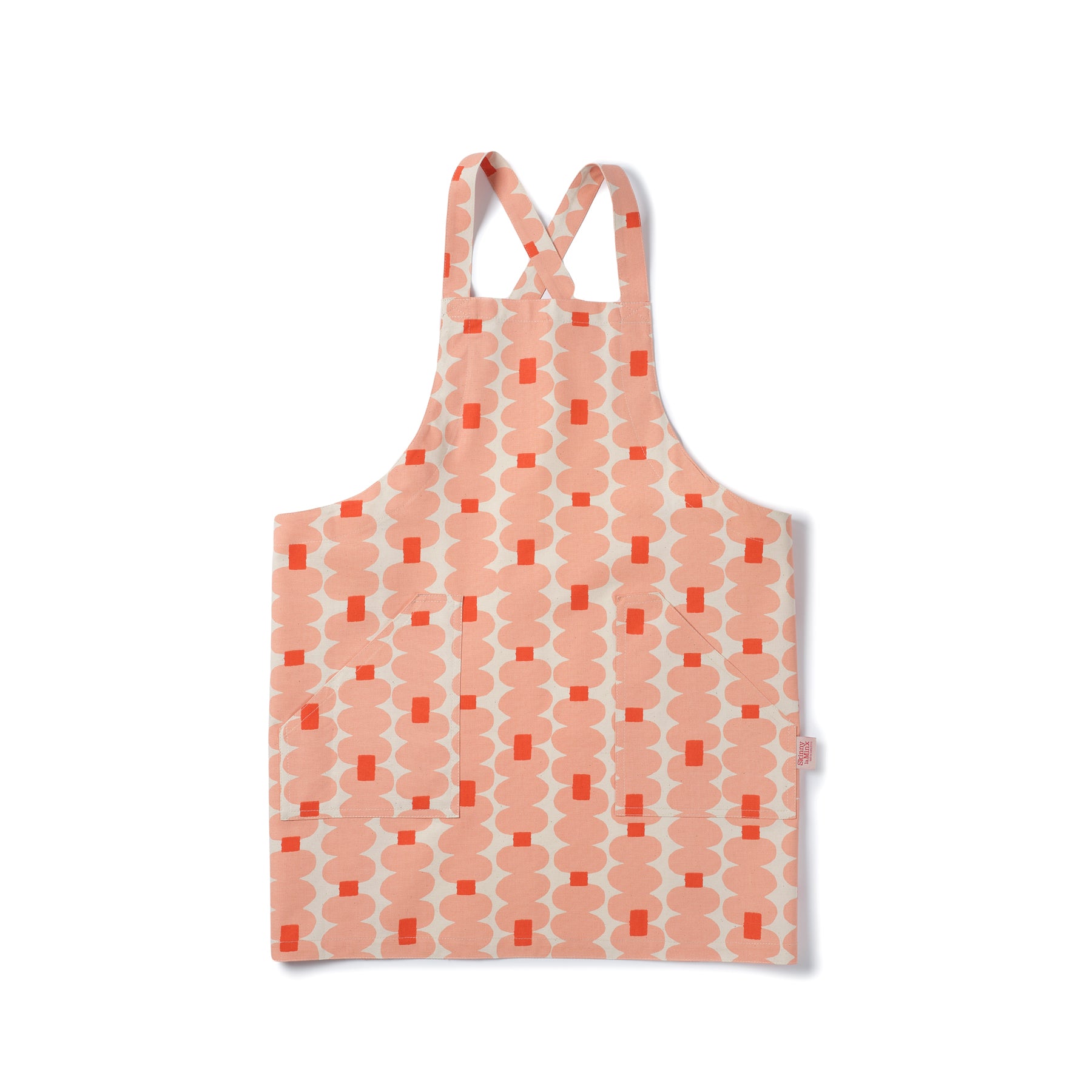 Oddjects Apron in Shell and Persimmon Zoom Image 1