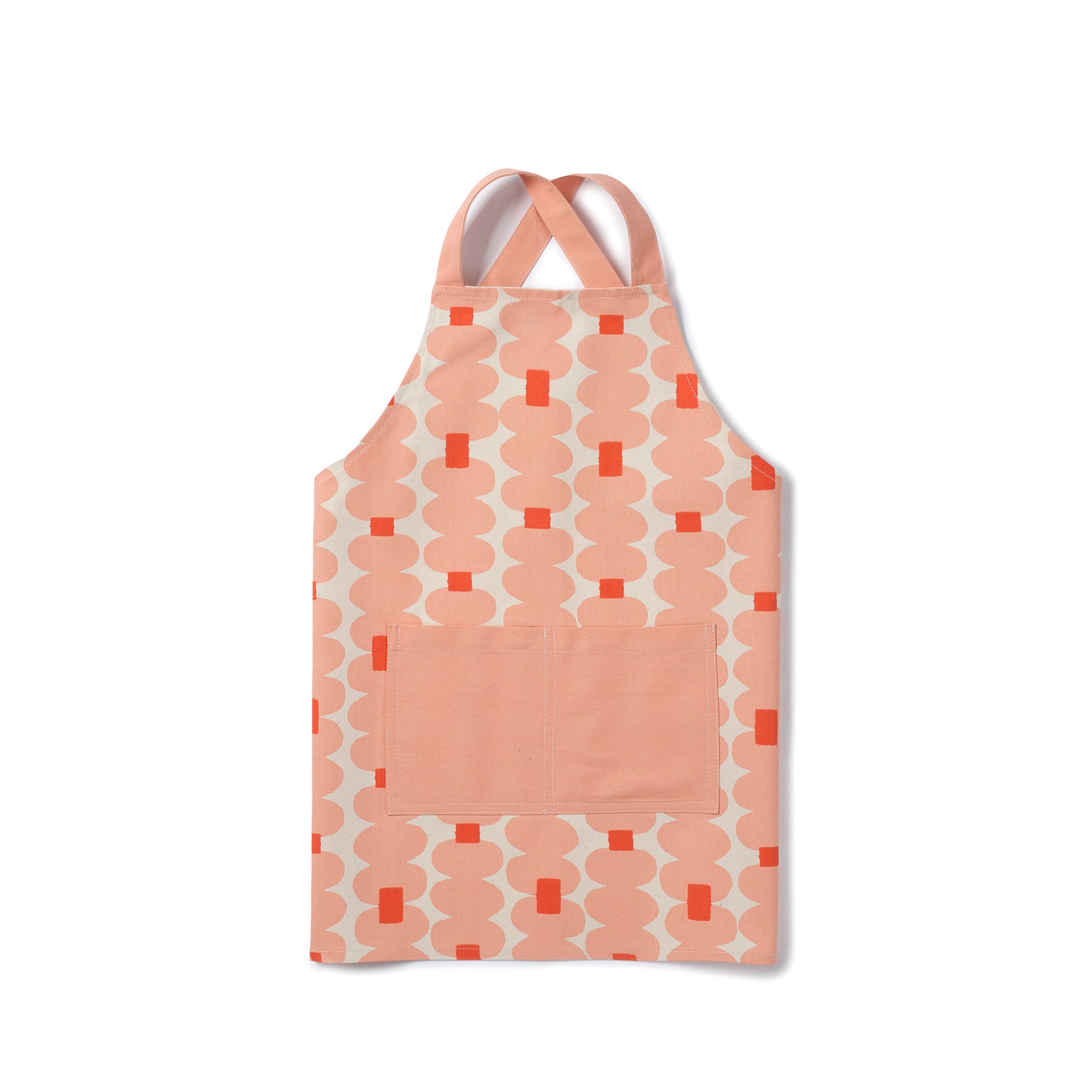 Oddjects Kids Apron in Shell and Persimmon Zoom Image 1