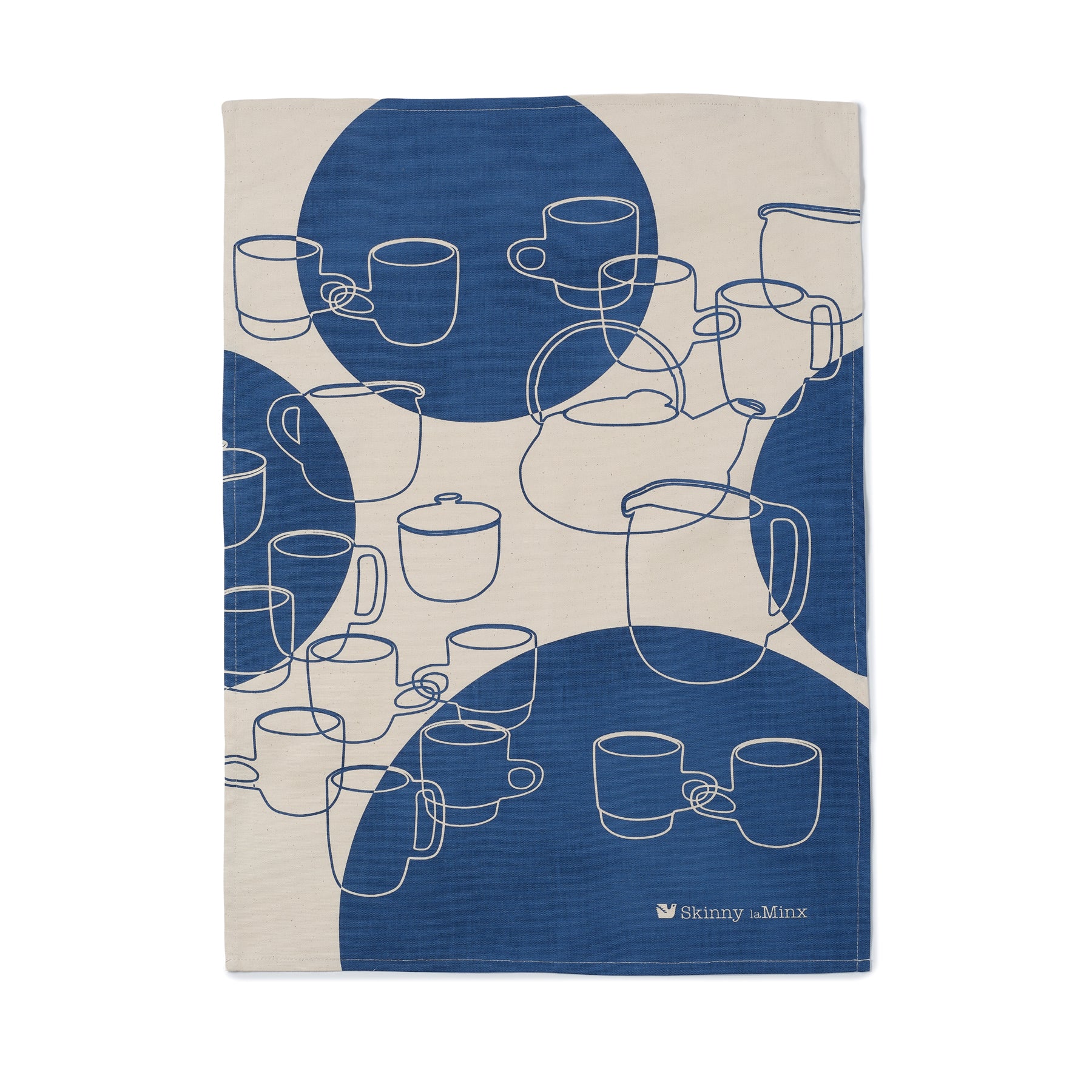 Heath Ceramics 75th Anniversary Tea Towel in Inky Blue Zoom Image 1