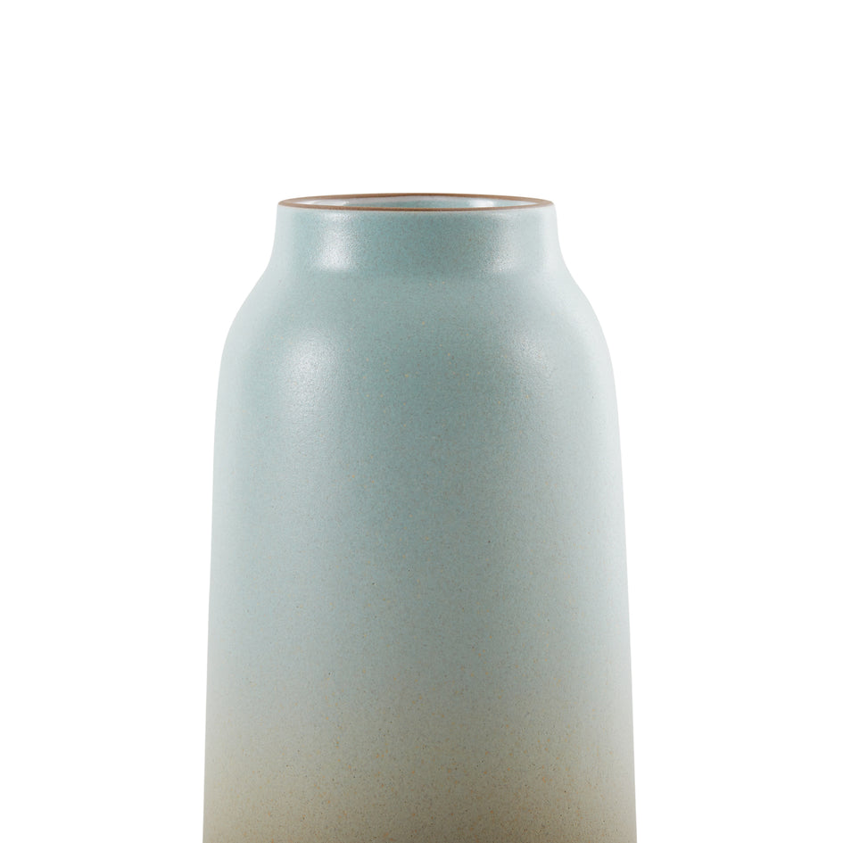 Tall Vase in Aqua and Barley Image 3