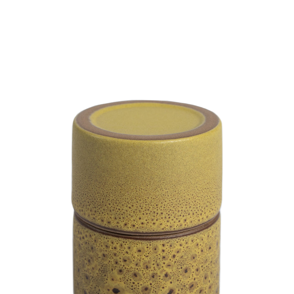 Matchstick Holder in Ochre and Matte Brown Image 3