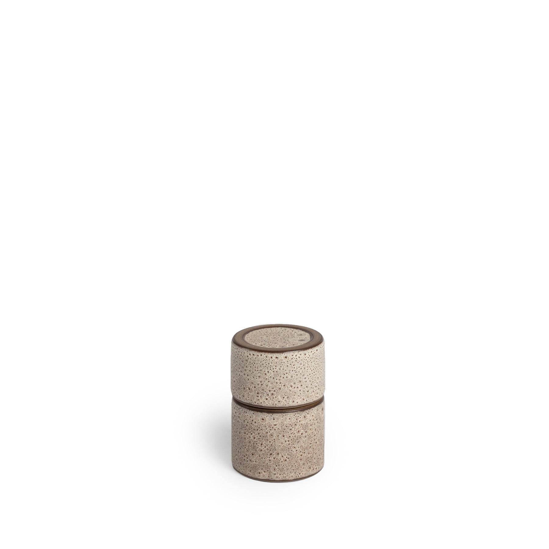 Matchstick Holder in Vanilla Bean and Matte Brown Zoom Image 1