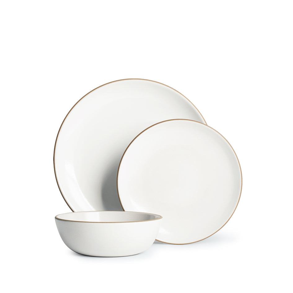 Opaque White Dinnerware Set Image 1