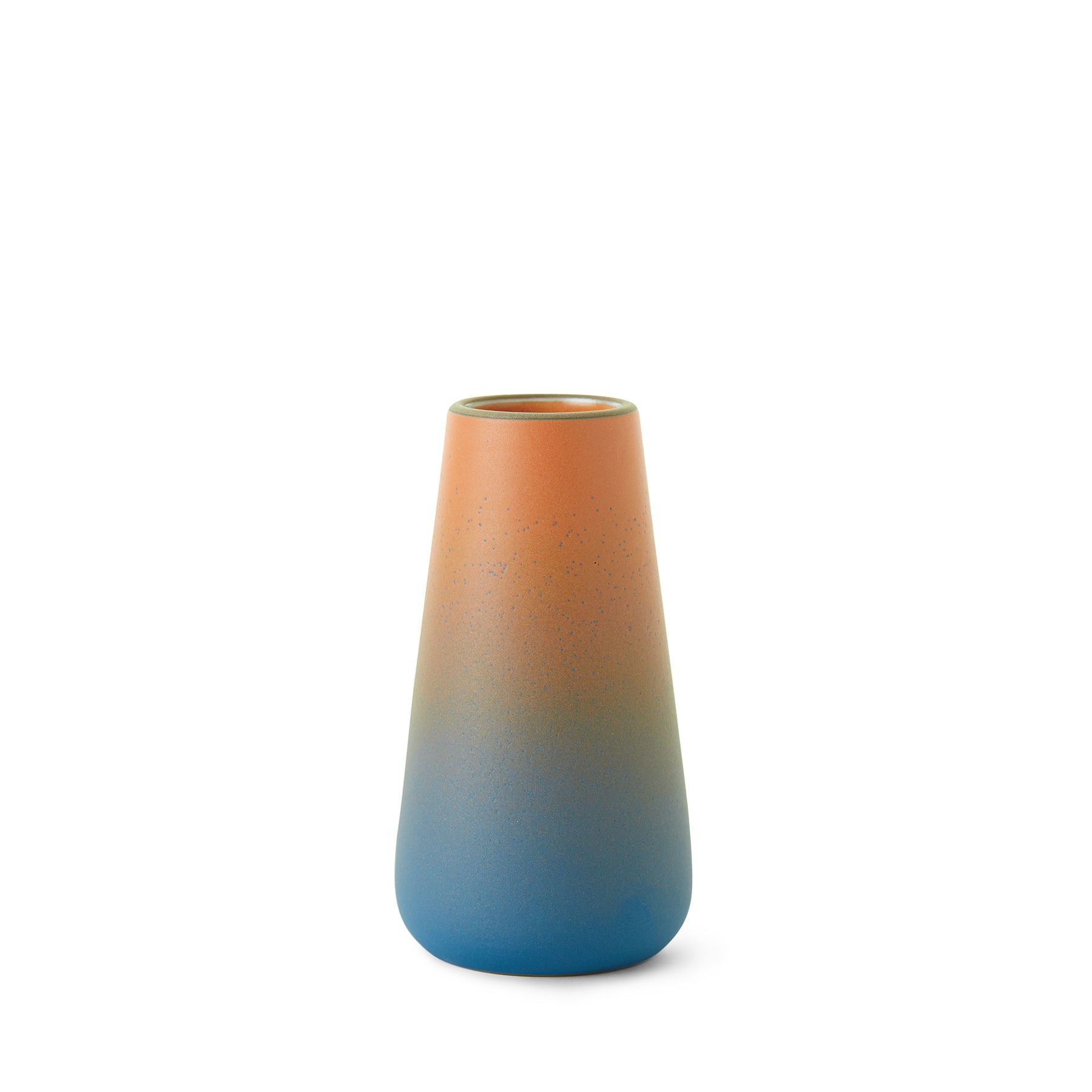 Cone Vase in Tangerine / Stillwater Zoom Image 1