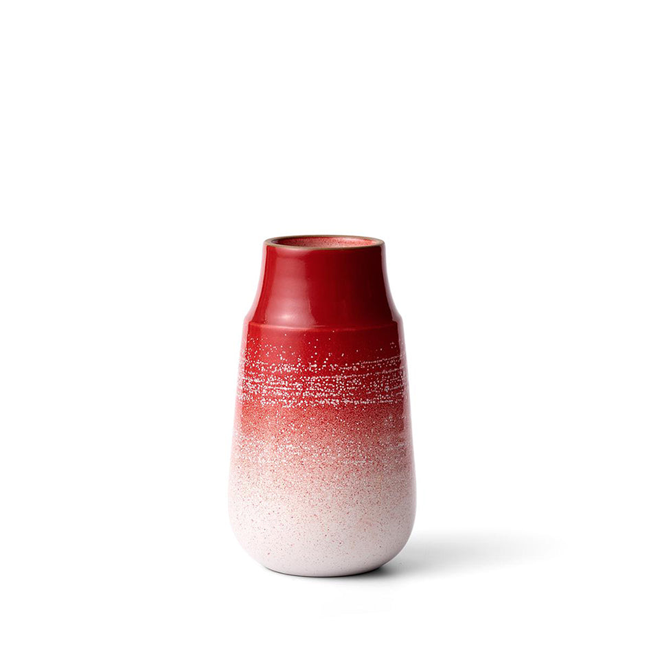 Neck Vase in Ruby Red Layered Glaze Zoom Image 1